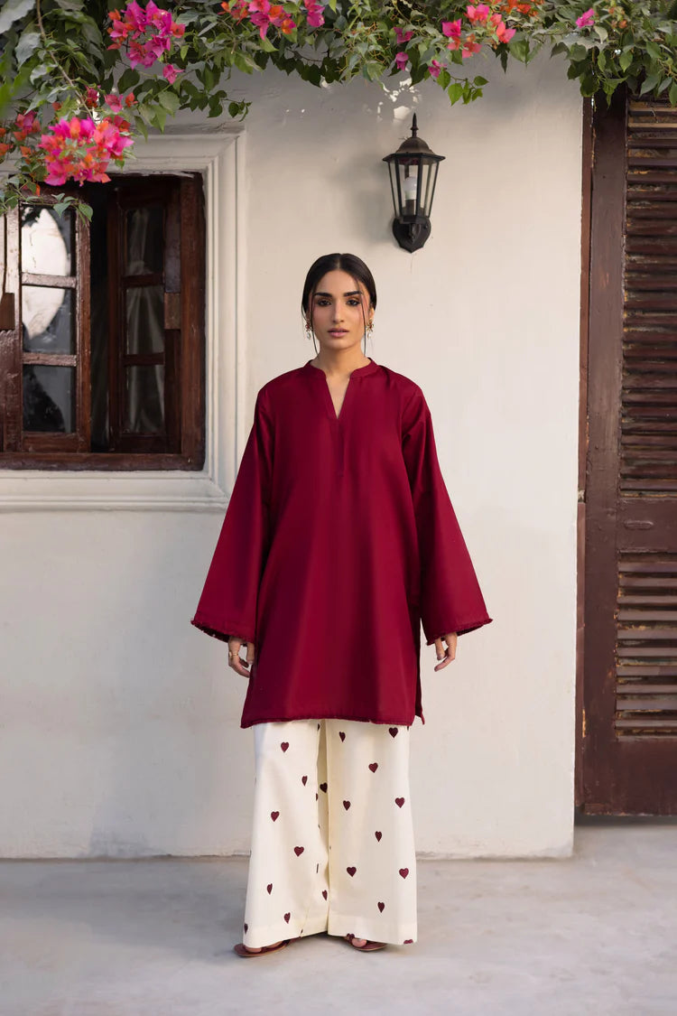 2PC Embroidered Suit