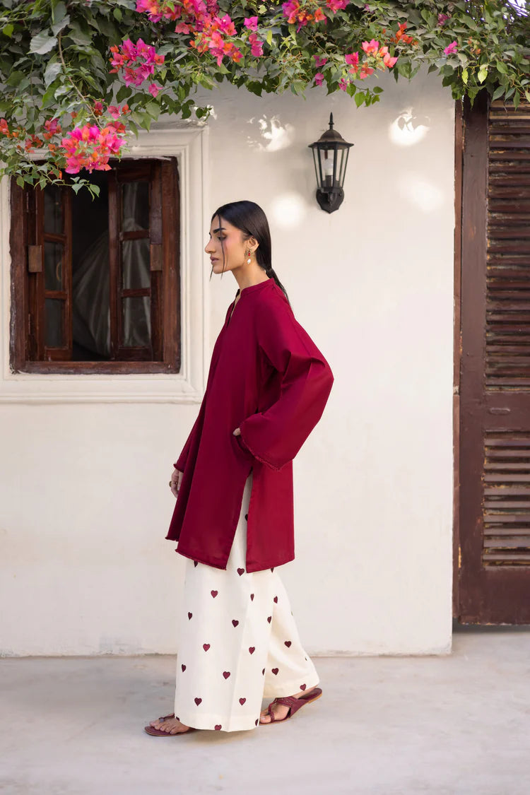 2PC Embroidered Suit