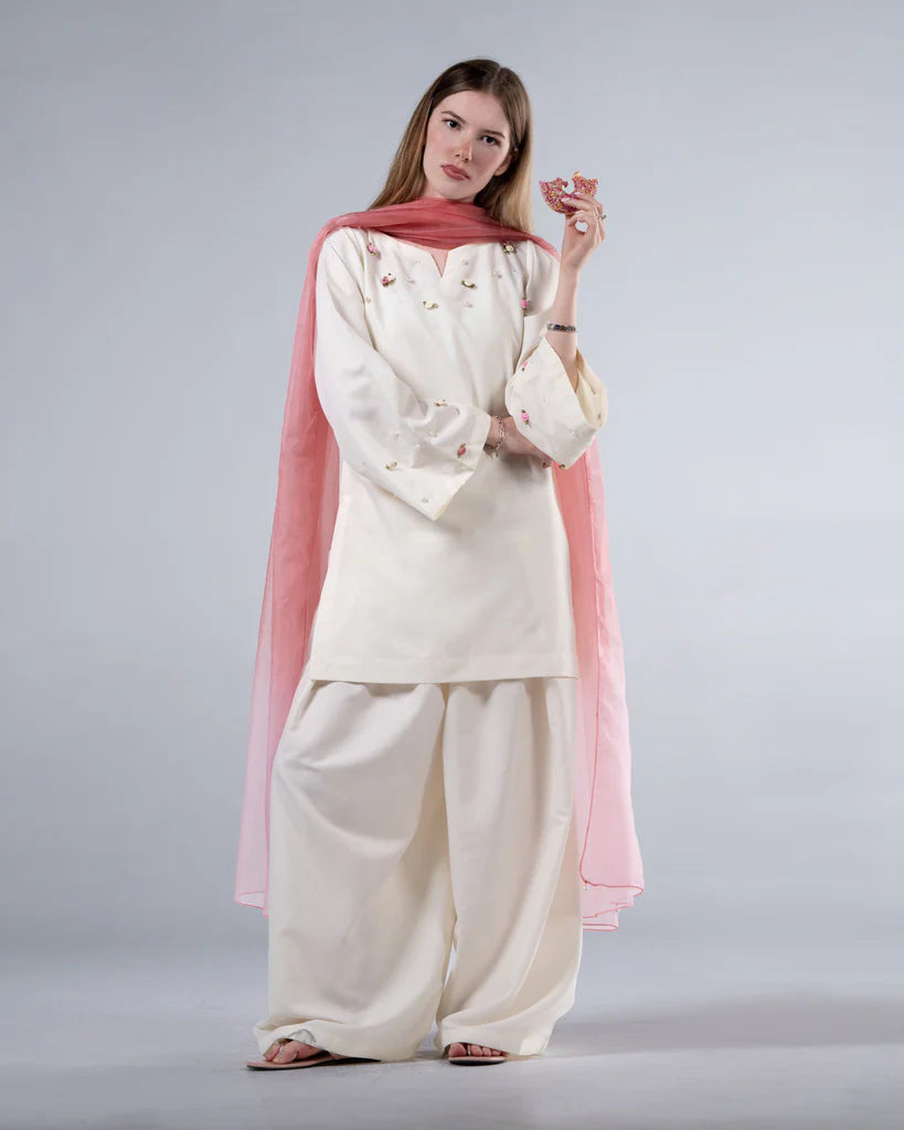 Pearl Blossom Farshi Set – 3 Piece