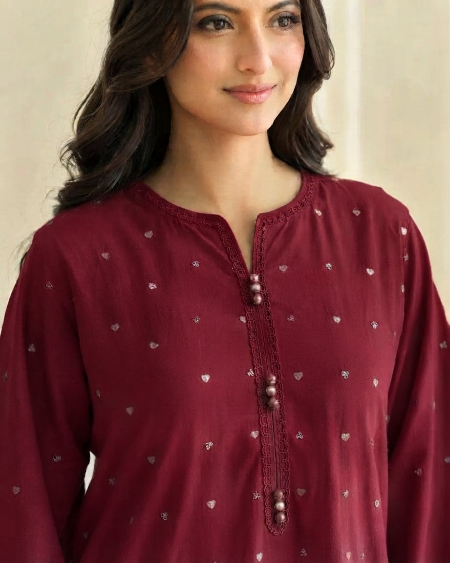 Maroon Hearts Set