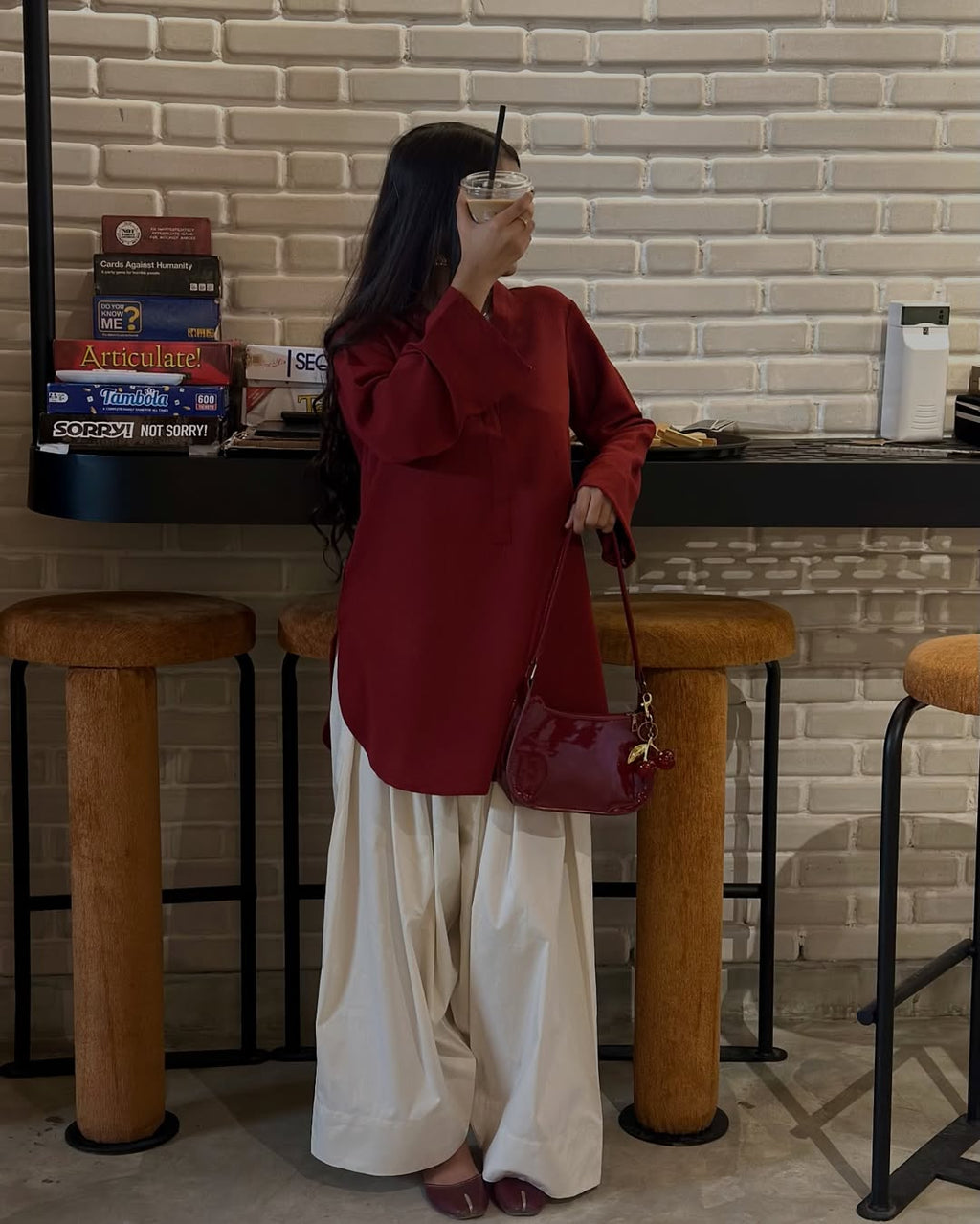 Elegant Maroon Summer Co-Ord Set