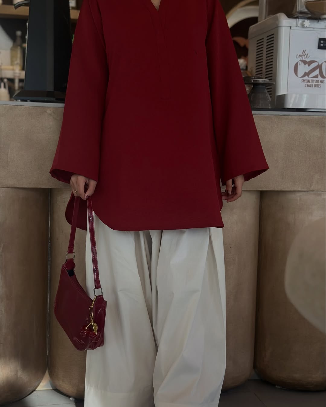 Elegant Maroon Summer Co-Ord Set