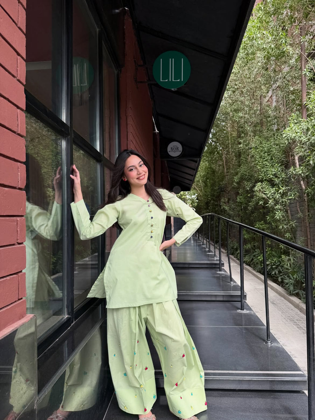 Mint Blossom Farshi Set