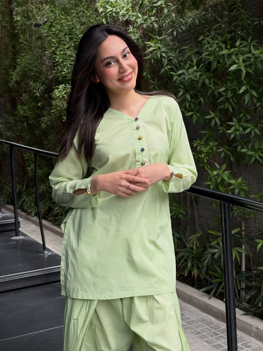 Mint Blossom Farshi Set
