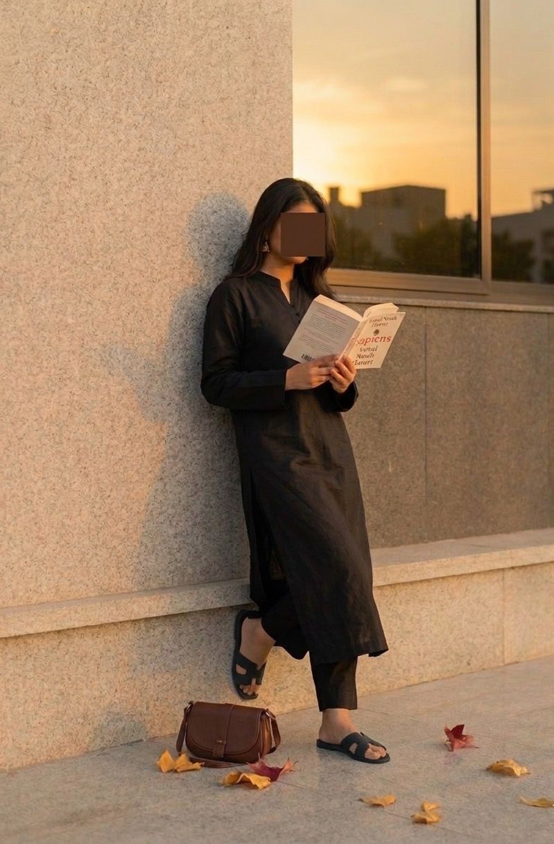 COTTON LAWN-Black Classic Coord Set
