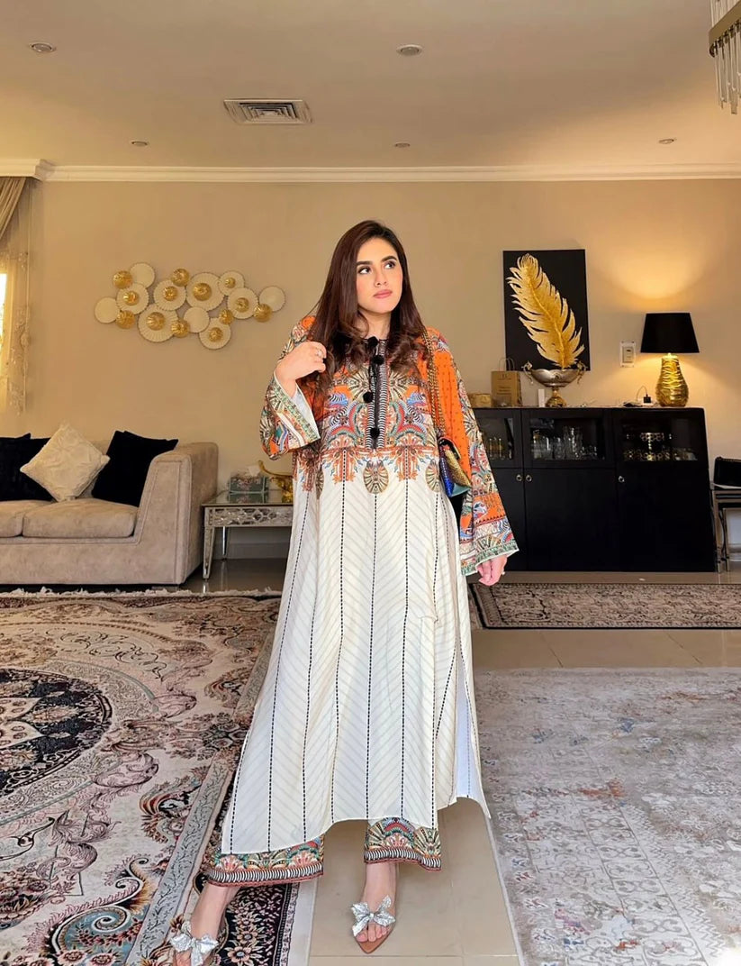 Summer Printed Lawn Outfit