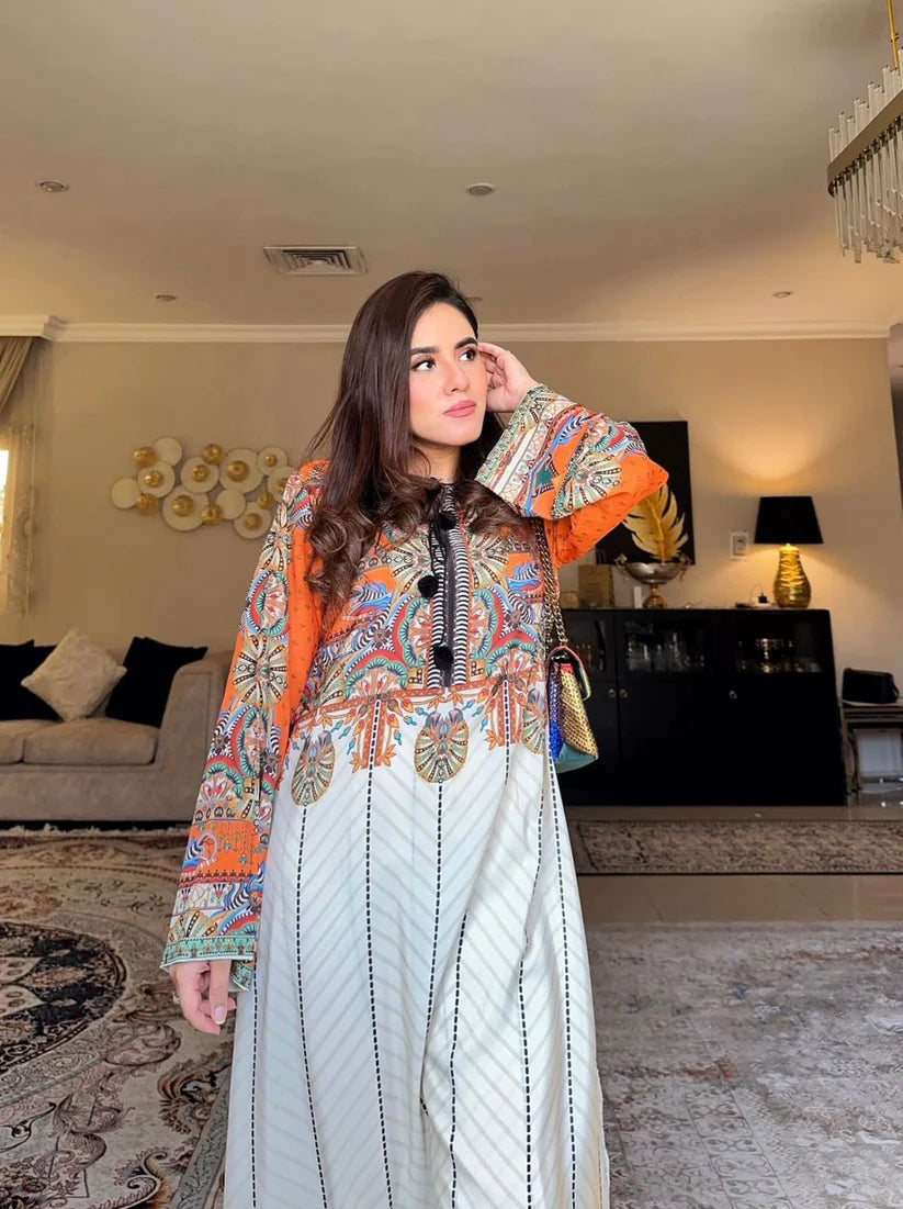 Summer Printed Lawn Outfit