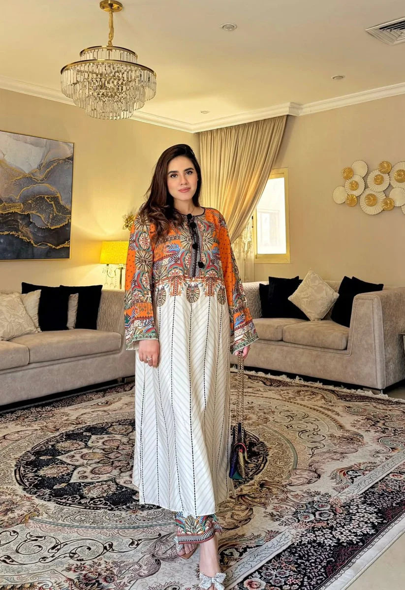 Summer Printed Lawn Outfit