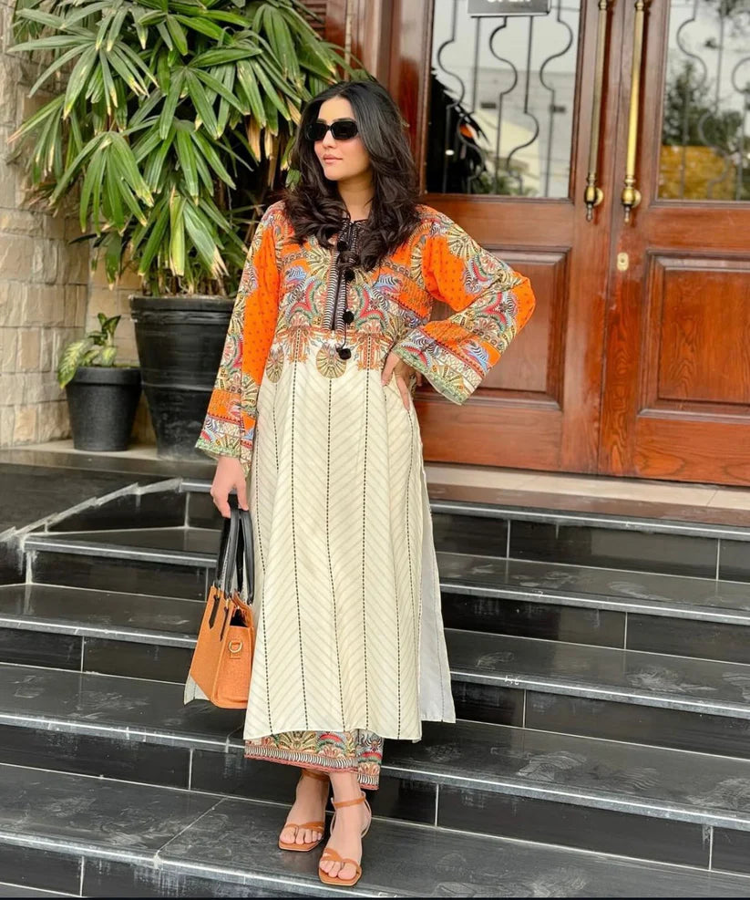 Summer Printed Lawn Outfit
